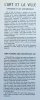 L'art et la ville: urbanisme et art contemporain / Town-planning and Contemporary Art